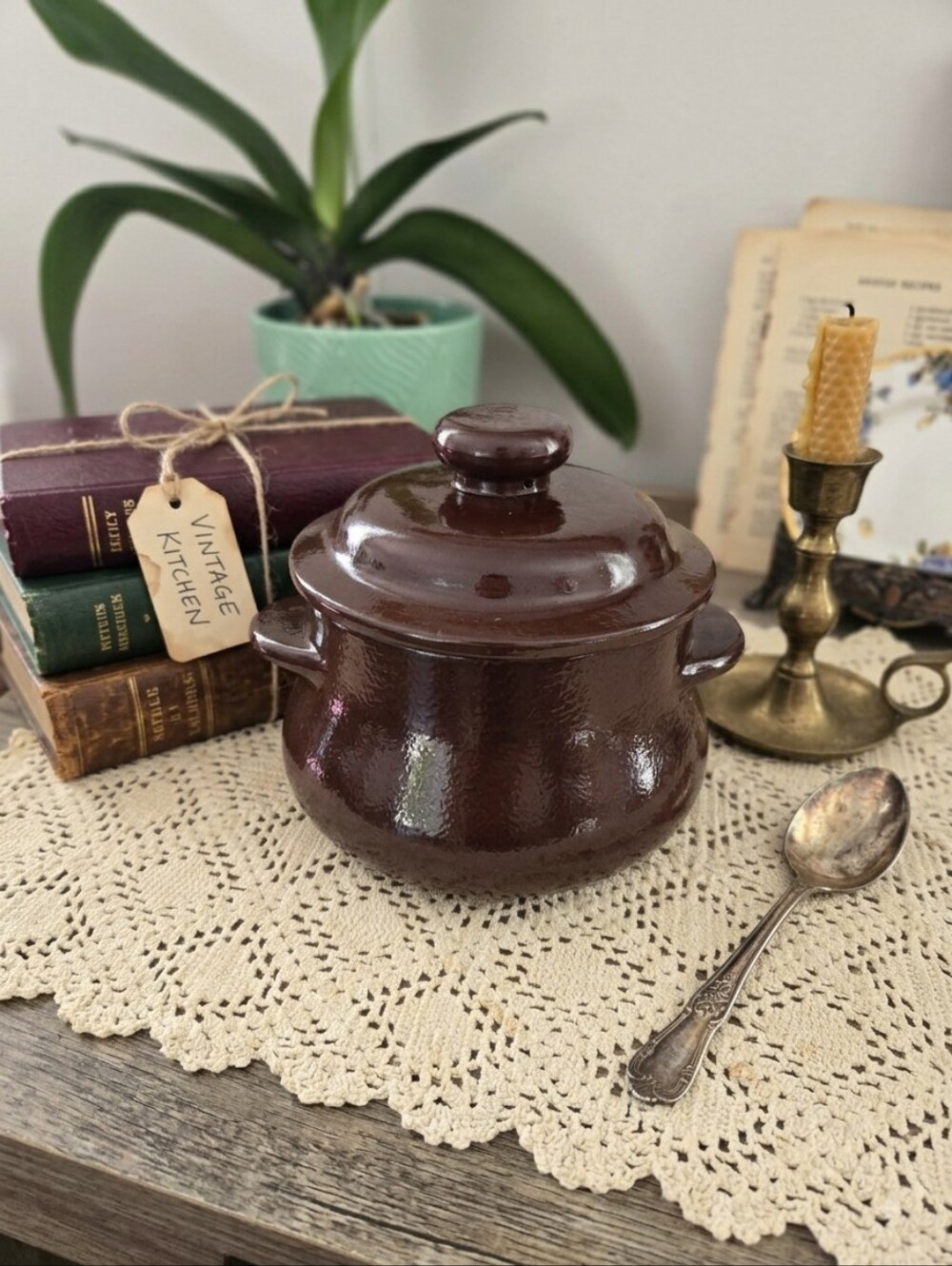 Vintage Blue Mountain Pottery Lidded Pot #463 Brown Glaze